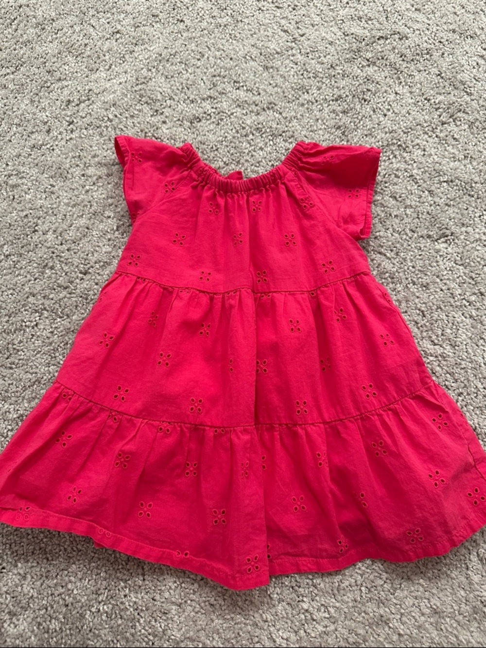 Carter's Bright  Eyelet Tiered Dress